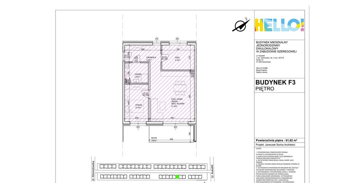 HELLO! Kukułki / 3 pokoje / Gotowe do odbioru /