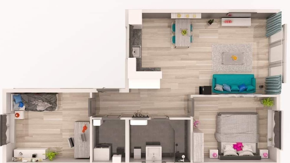 70 m²+OGRÓD 61m²+1m.parking+komórka KAMERALNE-blisko Wrocławia