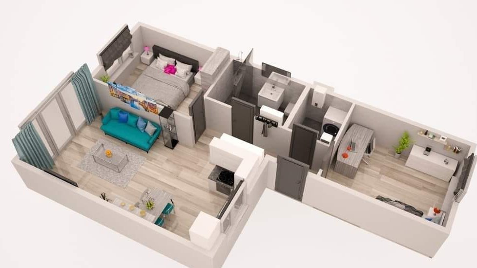 70 m²+OGRÓDEK +1miejsce parking.-KAMERALNE - C