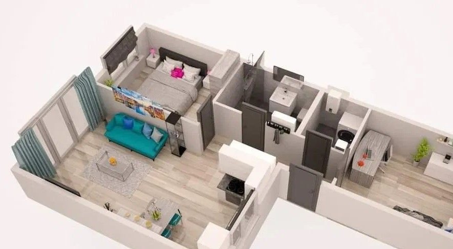 Dwupoziomowe 70m² + 41m²strych (111m² ) +balkon+m.parking-KAMERALNE