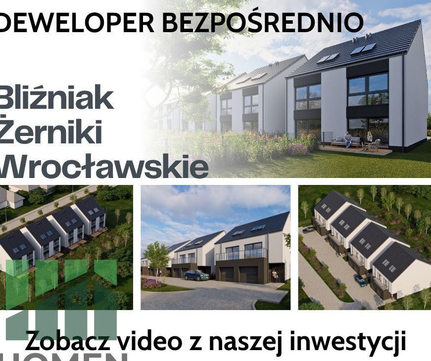 Bliźniak w Żernikach Wrocławskich od dewelopera