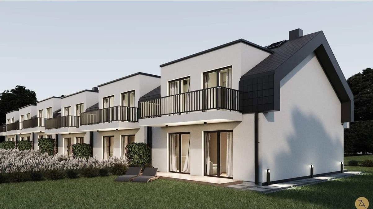 Nowe domy w zabudowie szeregowej ul.Mostowa.