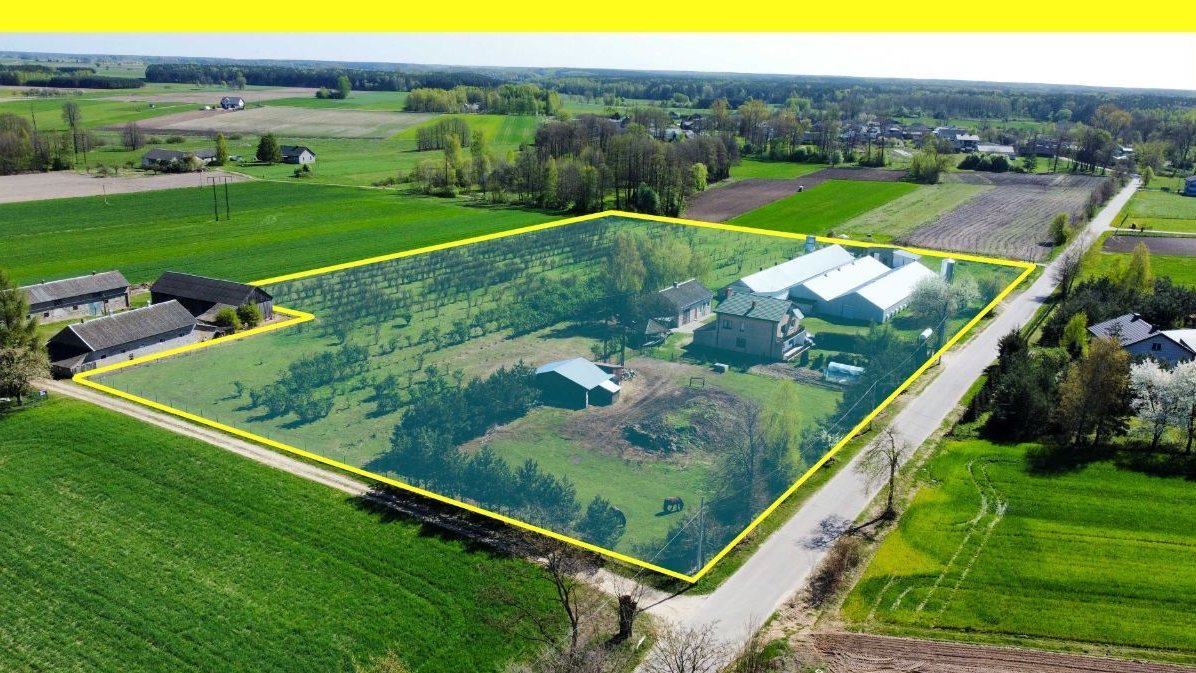 Ferma drobiu na sprzedaż, gospodarstwo z domem i dużą działką