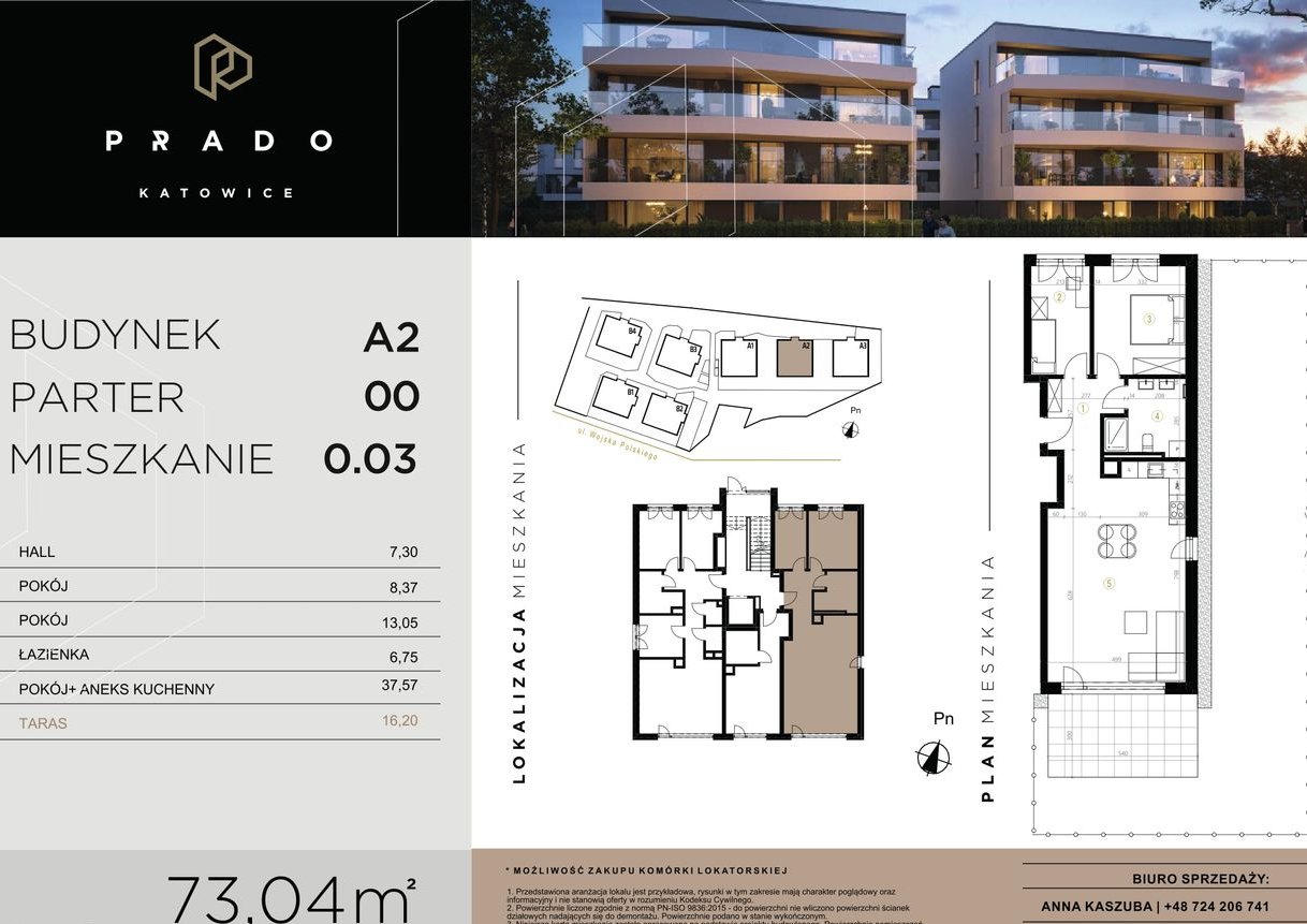 Prado Katowice | mieszkanie 3-pok. | A2_0_03 ATRAKCYJNE RABATY W MARCU