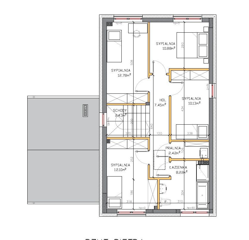 Budynek bliźniaczy 150,66 m2 + działka 550 m2
