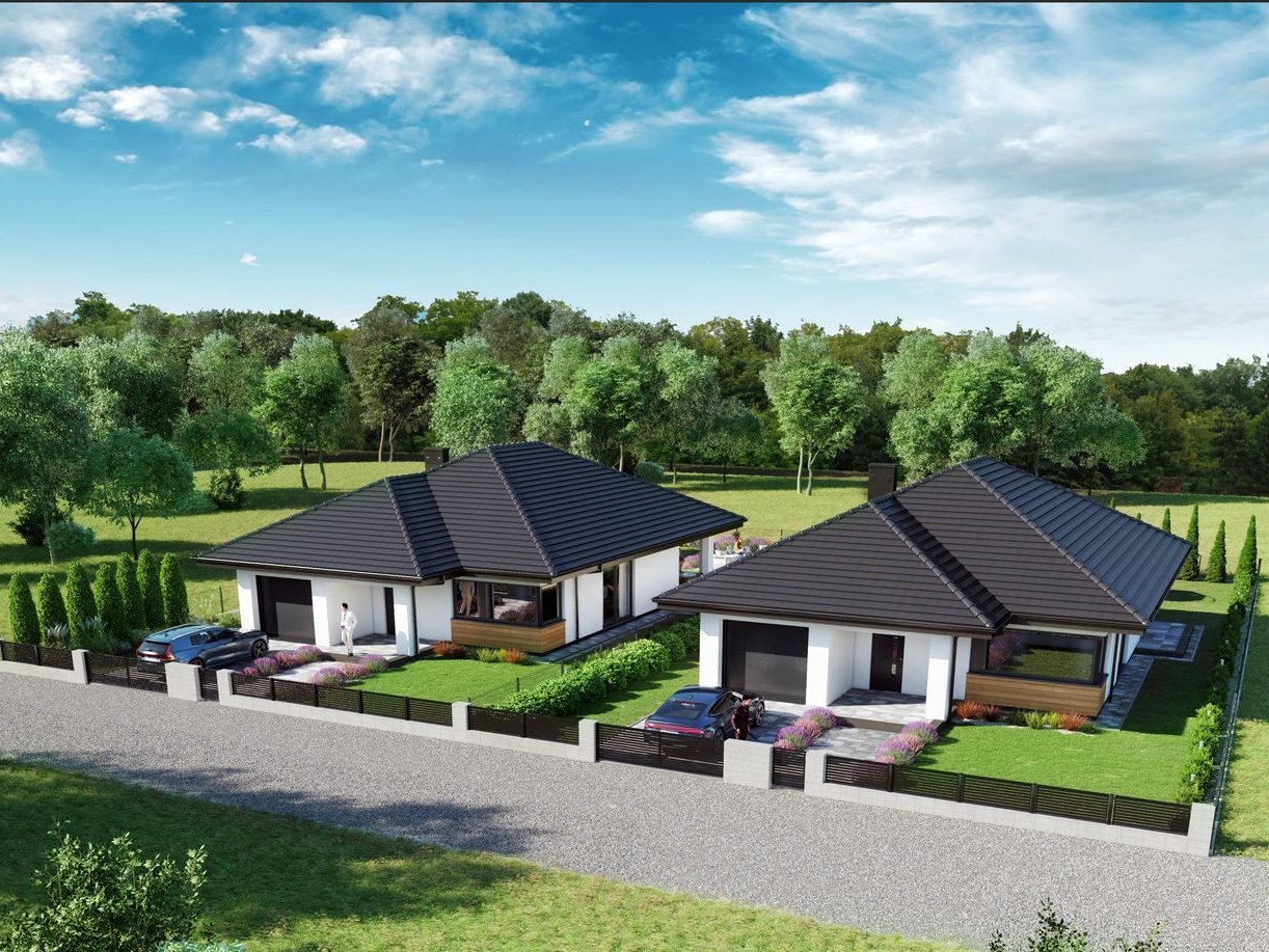 Nowoczesne domy w Łochowie,stan deweloperski