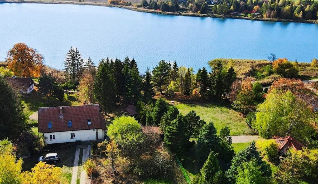 Dom 45 m od linii brzegowej jeziora | własny pomost | Mazury – Burdąg