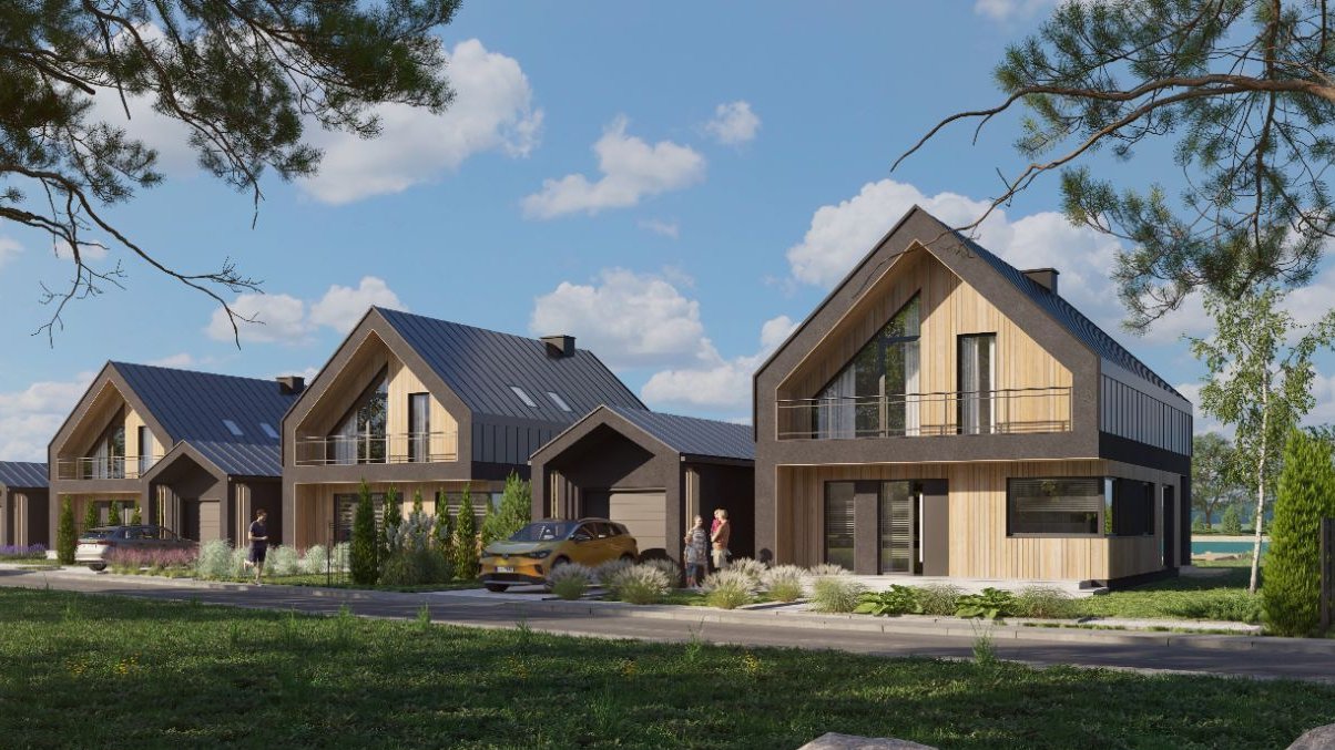 Wyjątkowy dom z garażem nad jeziorem