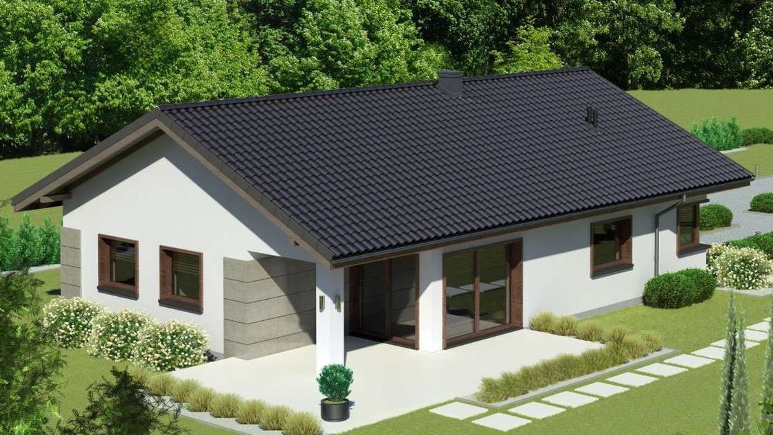 Dom z garażem, Tryszczyn, 15 min od Bydgoszczy, stan surowy zamknięty