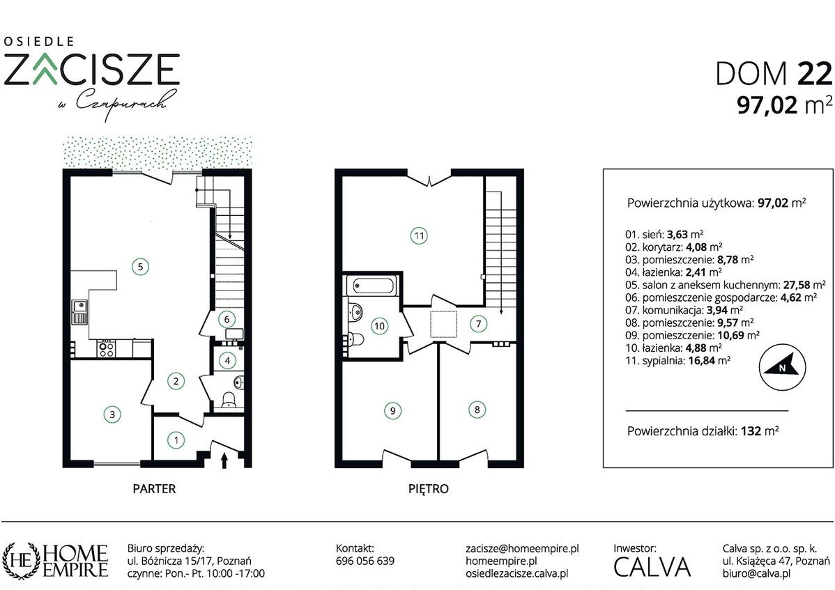 Dom z ogrodem blisko Poznania! 5 pokoi! 97,02 mkw!