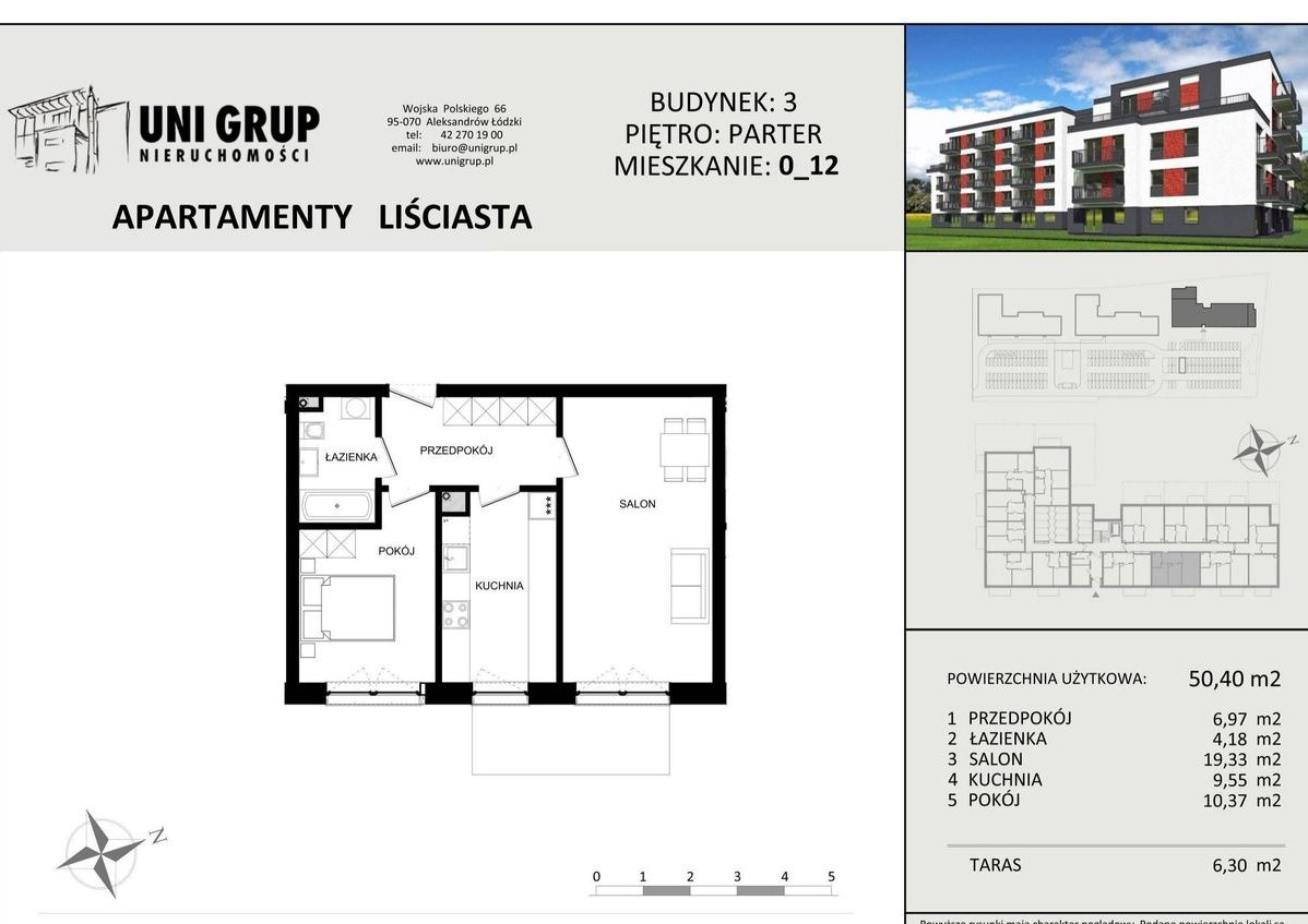 Apartamenty Liściasta | mieszkanie 2-pok. | 12
