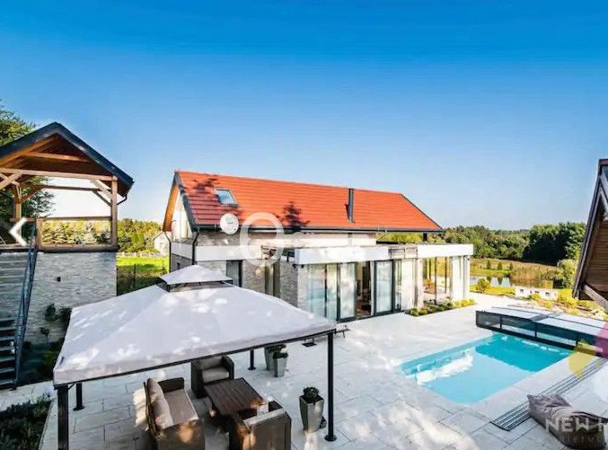 Nowy dom z basenem | 200 metrów do jeziora