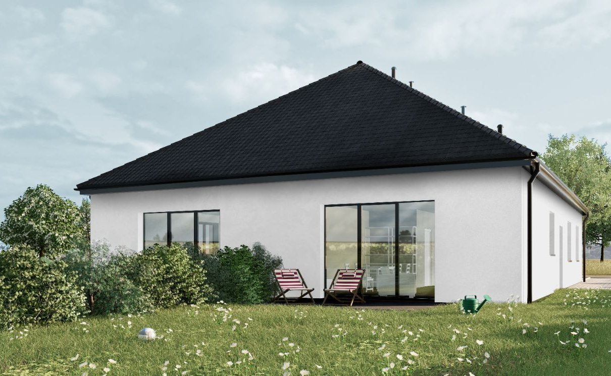 Dom w zabudowie bliźniaczej 89m2 na dużej działce