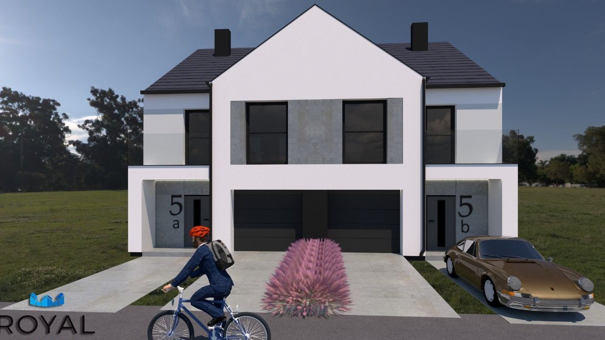 Dom w zabudowie bliźniaczej - 4 sypialnie