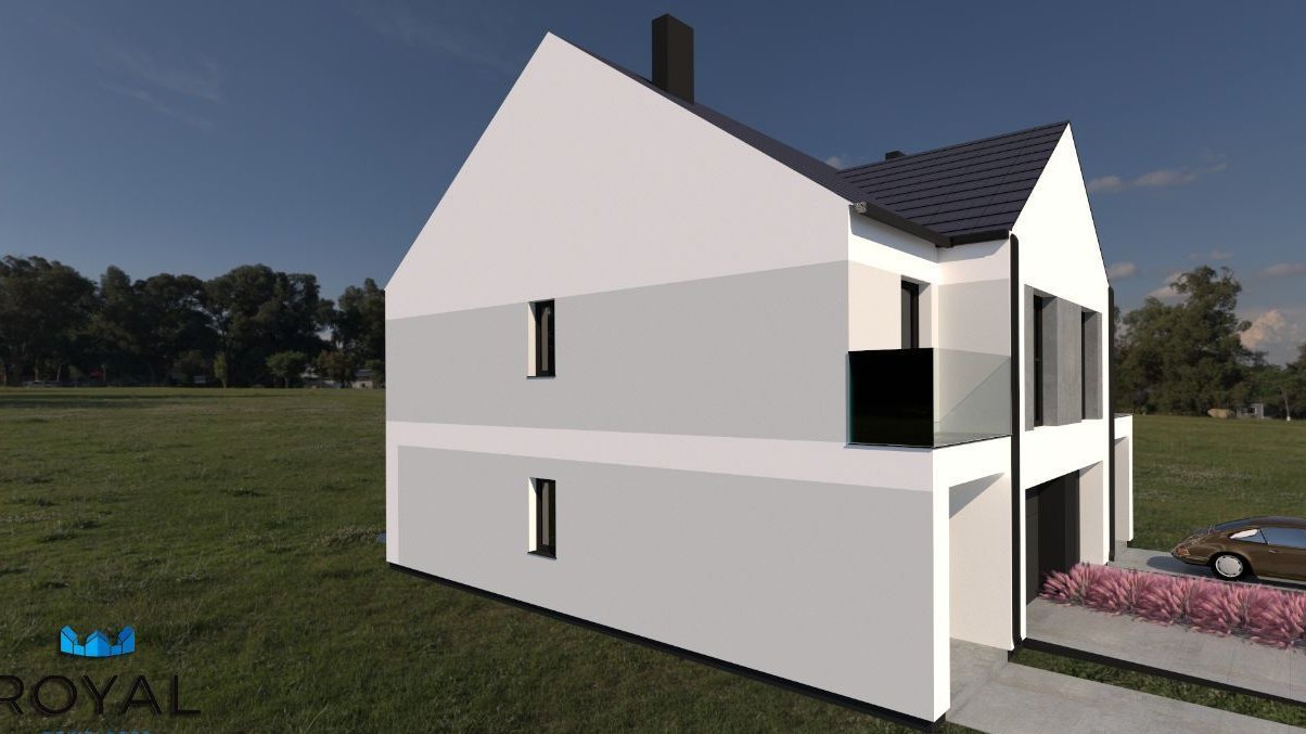 Dom w zabudowie bliźniaczej - 4 sypialnie