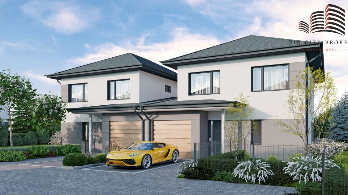 Nowoczesny dom w zabudowie bliźniaczej