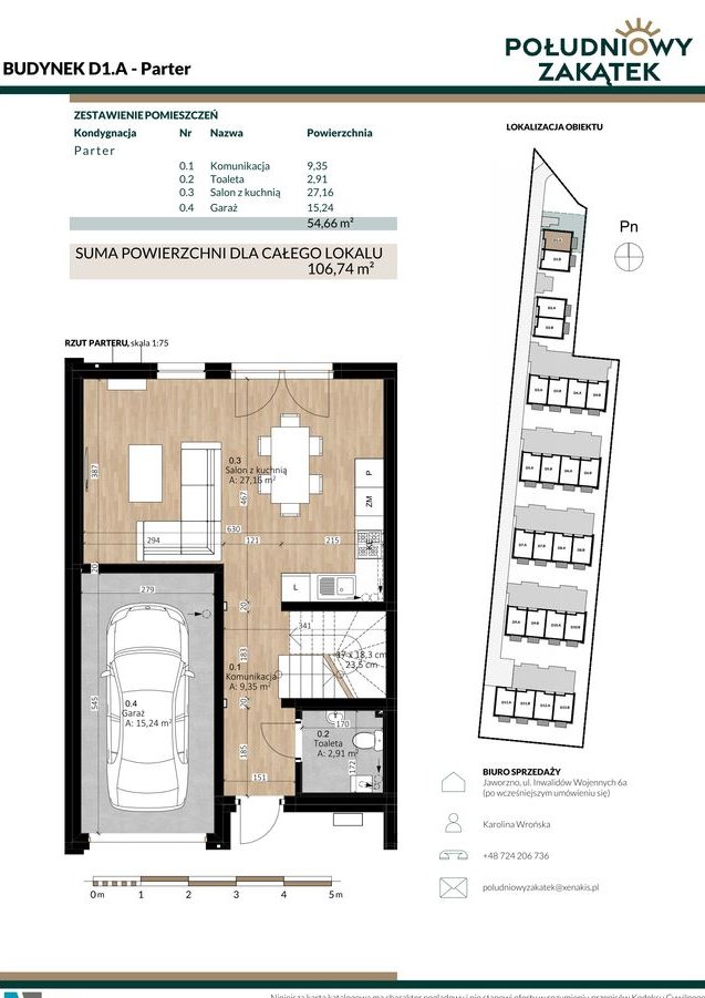 Południowy Zakątek | dom 4-pok. | D1.A
