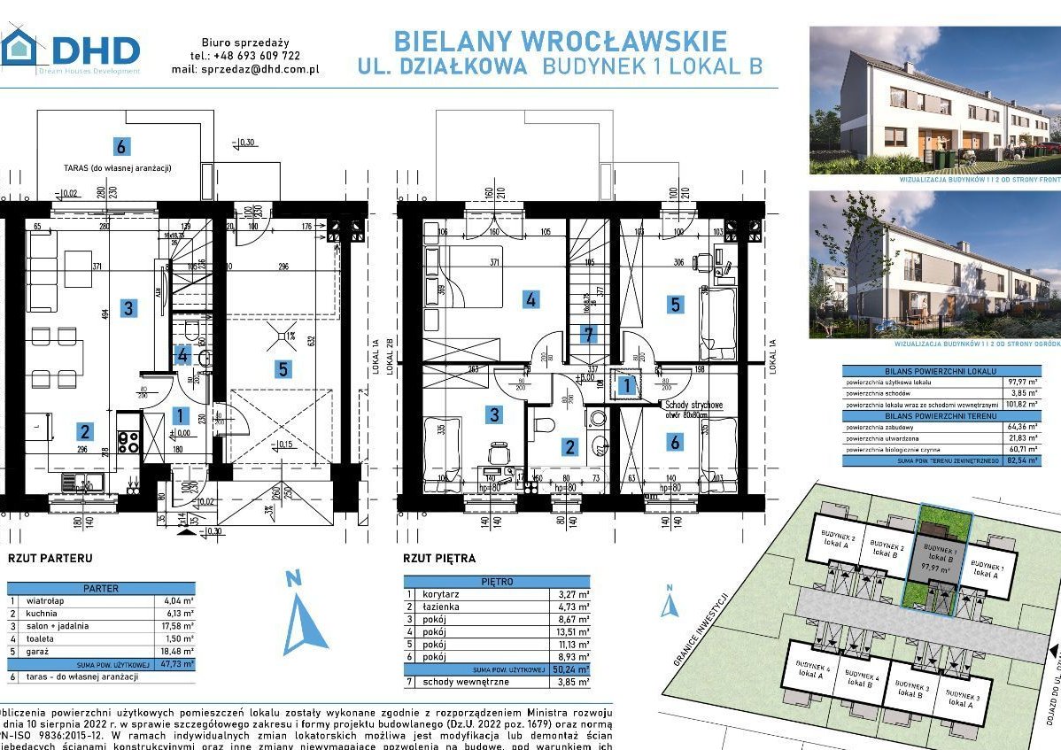 Domy w Bielanach Wrocławskich - segment 1B