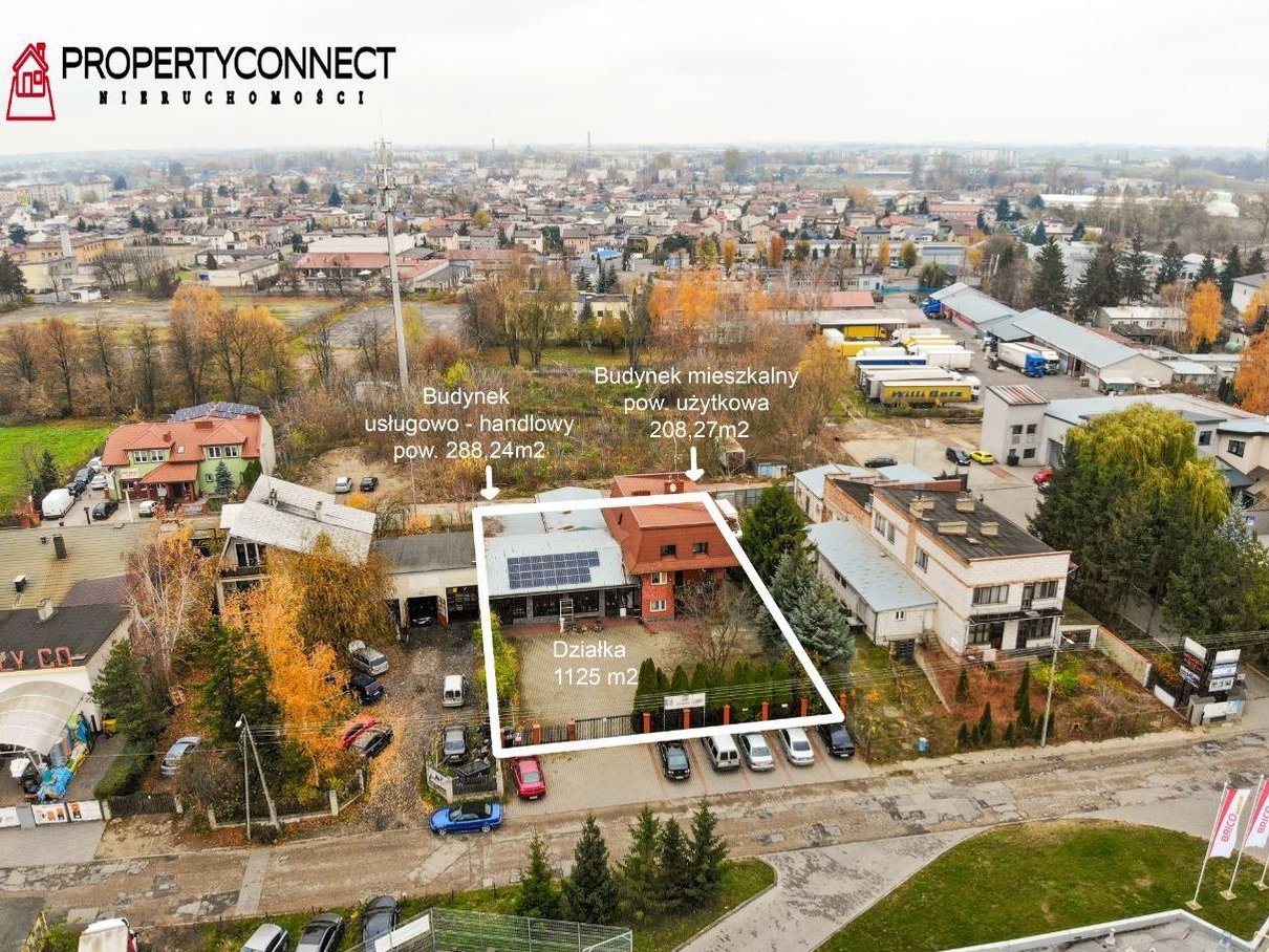 DOM+bud. usługowo-handlowy/przy Parku Handlowym