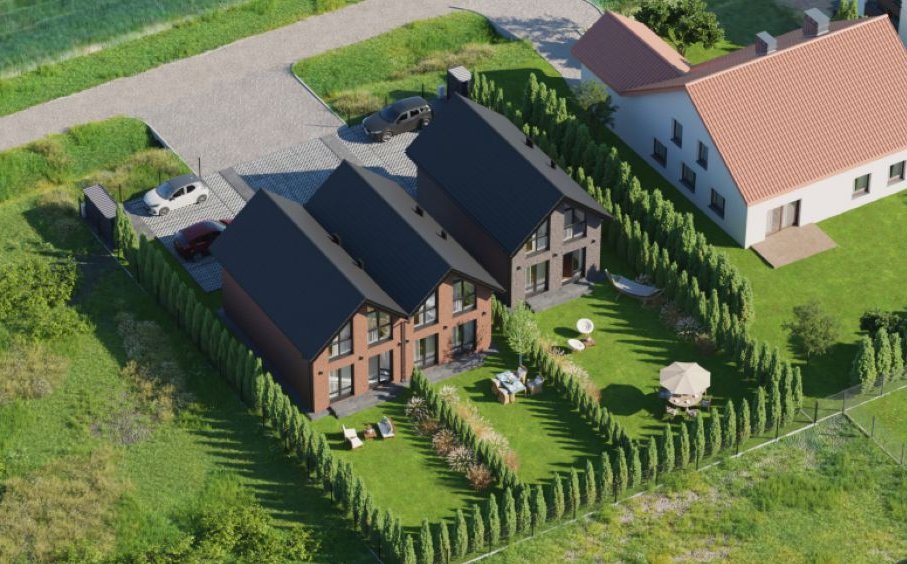 Bliźniak pod Wrocławiem w stylu Bawarskim