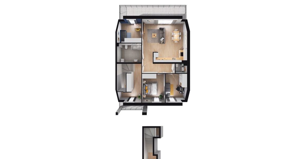 Aleja Wiśniowa Pogórze | mieszkanie 91,74 m2 |B_2