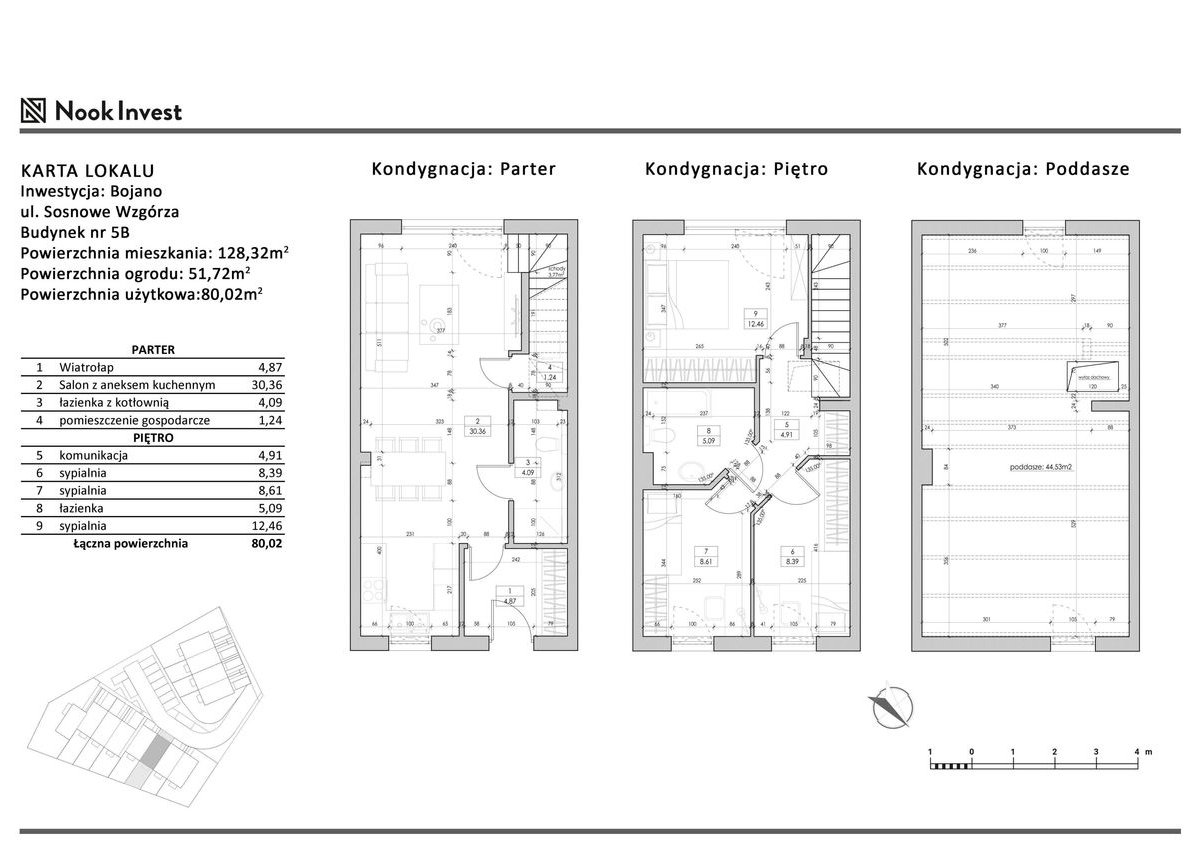 5-pokojowy dom 80m2 + ogródek Bez Prowizji