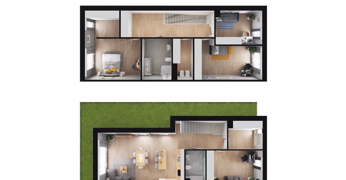 5-pokojowy dom 135m2 + ogródek Bez Prowizji