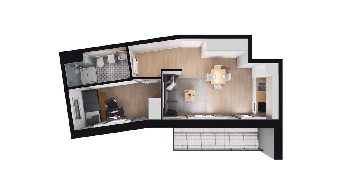 2-pokojowe mieszkanie 37m2 + balkon Bez Prowizji