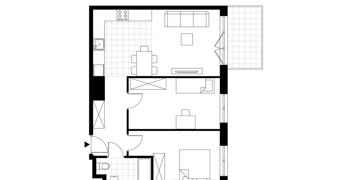 3-pokojowe mieszkanie 57m2 + balkon Bezpośrednio