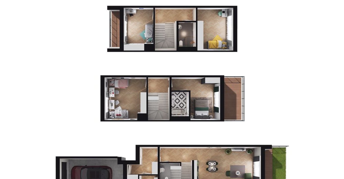 5-pokojowy dom 142m2 + ogródek Bezpośrednio