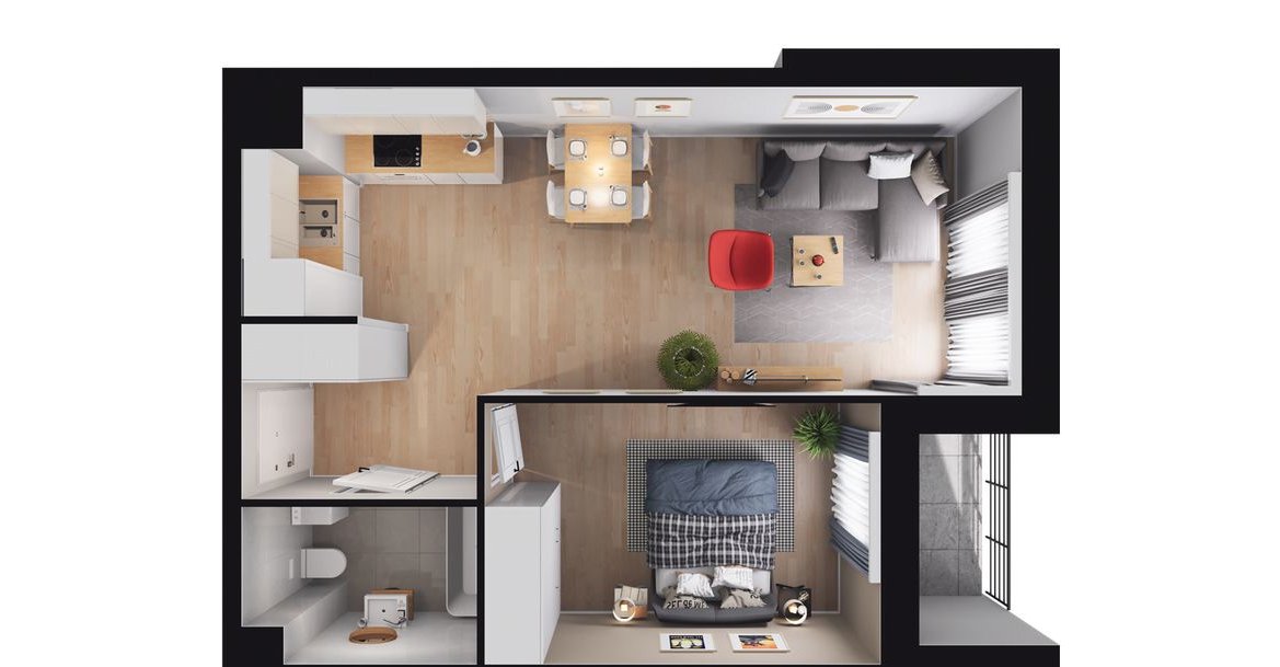 Pilotów 21 | mieszkanie 2-pok. | C/2