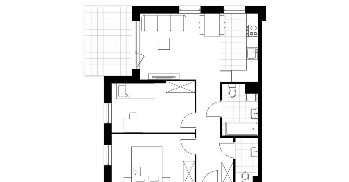 3-pokojowe mieszkanie 61m2 + balkon Bezpośrednio
