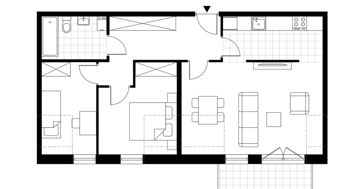 3-pokojowe mieszkanie 68m2 + balkon