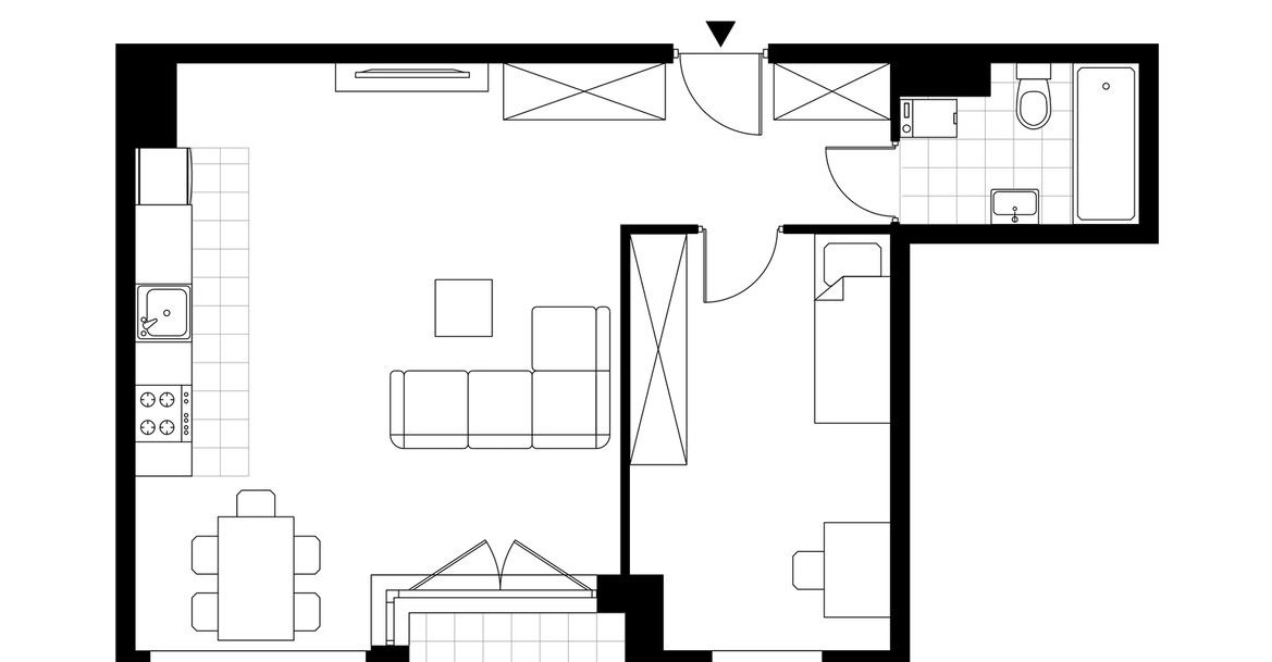 2-pokojowy apartament 51m2 + balkon Bez Prowizji