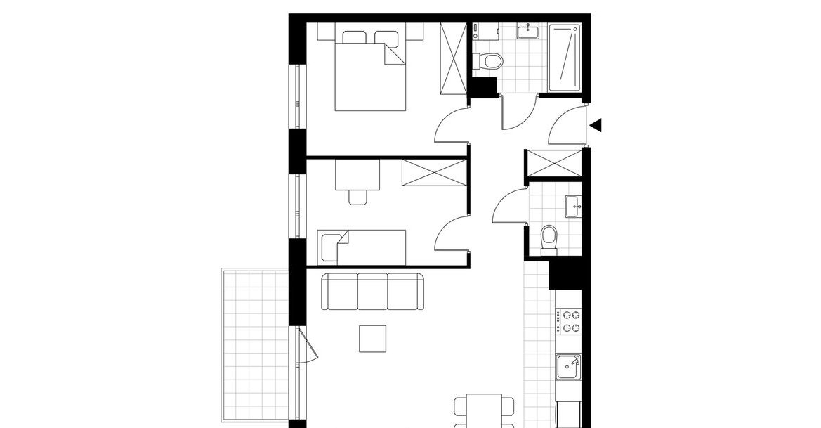 3-pokojowe mieszkanie 57m2 + balkon Bez Prowizji