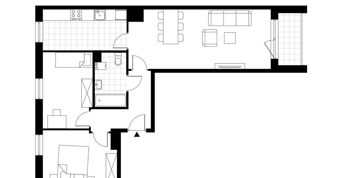 3-pokojowe mieszkanie 65m2 + loggia