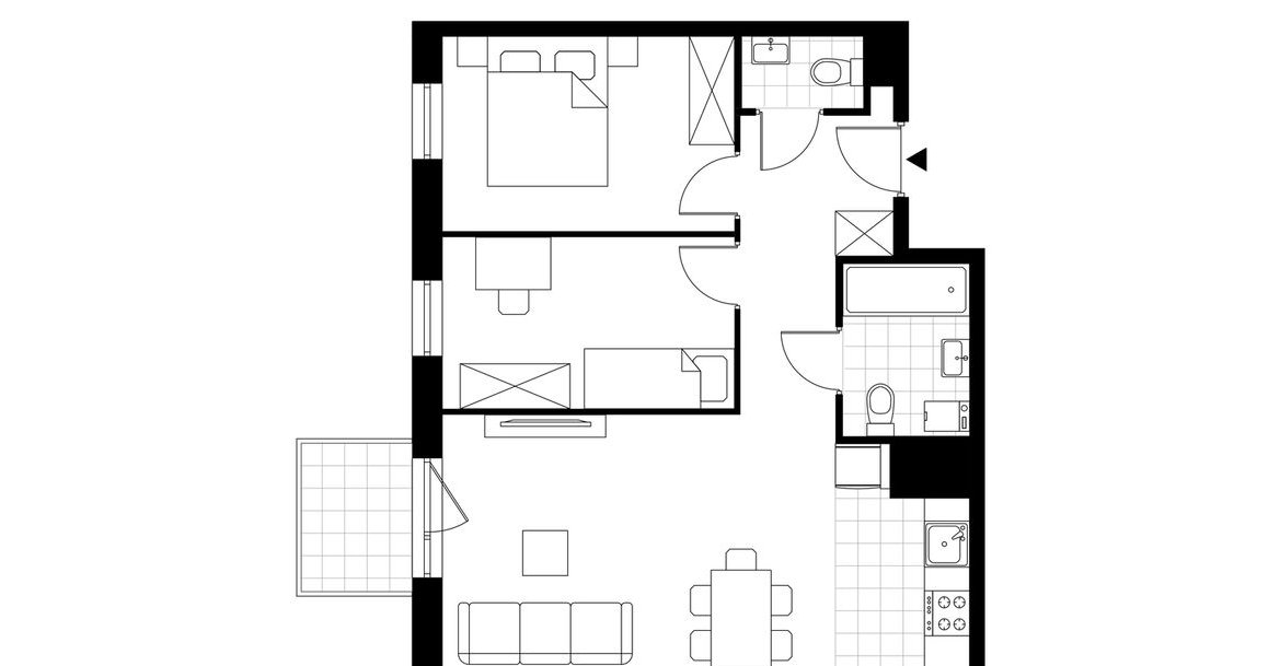 3-pokojowe mieszkanie 53m2 + balkon