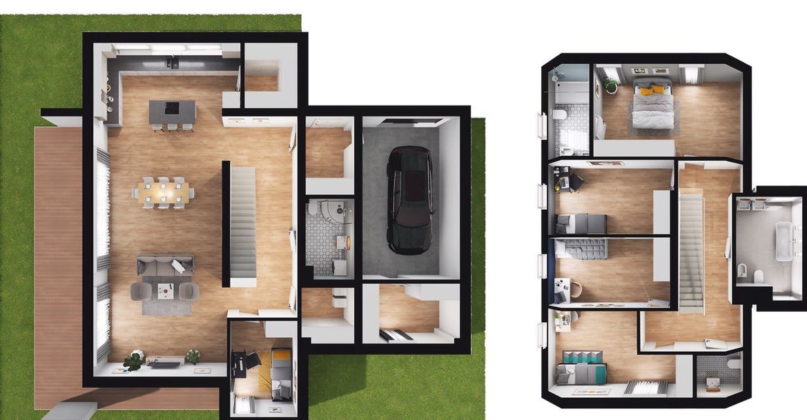 6-pokojowy dom 221m2 + ogródek Bez Prowizji