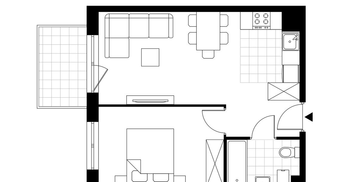 2-pokojowe mieszkanie 39m2 + balkon Bezpośrednio
