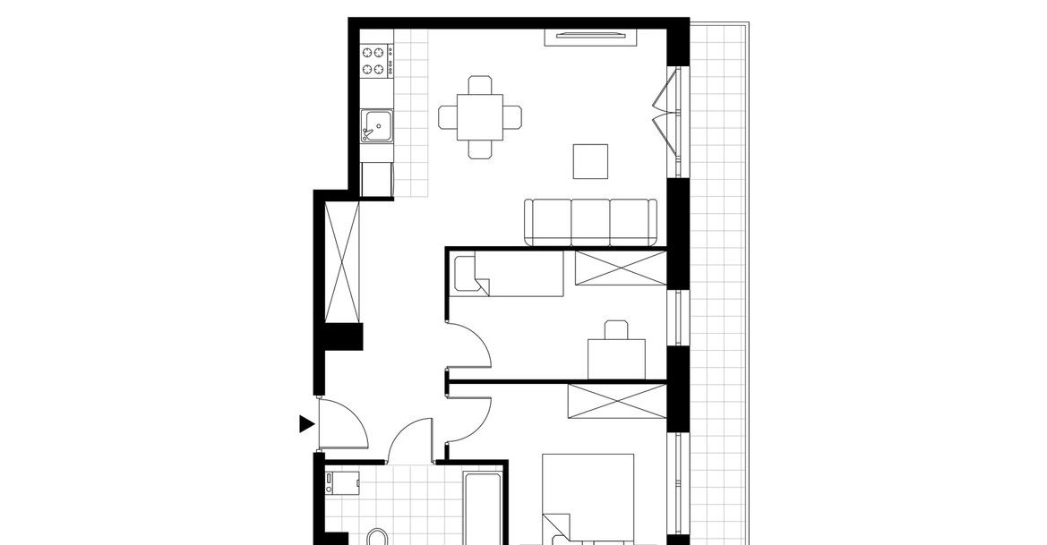 3-pokojowe mieszkanie 51m2 + taras Bez Pośredników