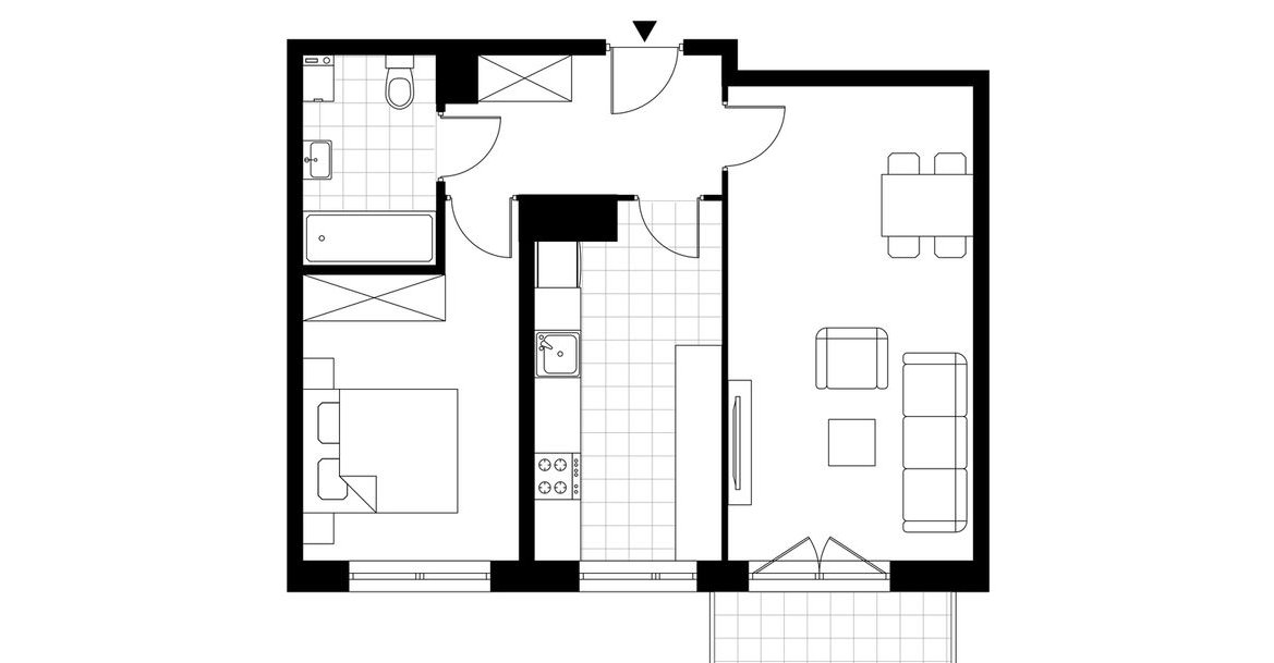 2-pokojowe mieszkanie 52m2 + balkon