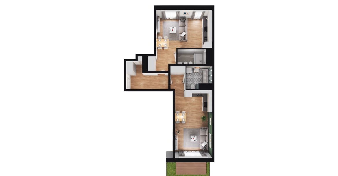 2-pokojowy apartament inwestycyjny 65m2 + ogródek