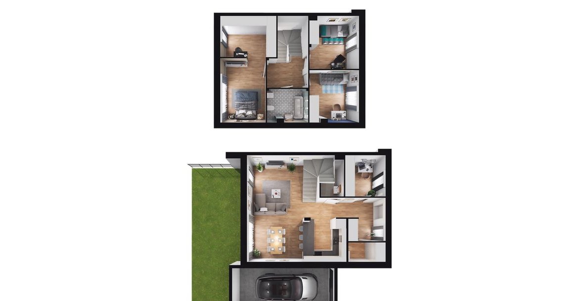 5-pokojowy dom 106m2 + ogródek Bezpośrednio