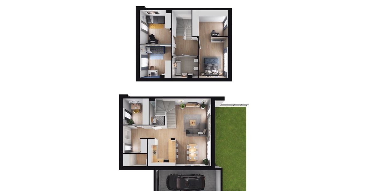 5-pokojowy dom 106m2 + ogródek Bez Pośredników