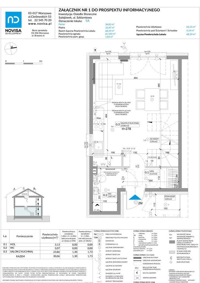 3-pokojowy dom 68m2 + ogródek Bez Prowizji