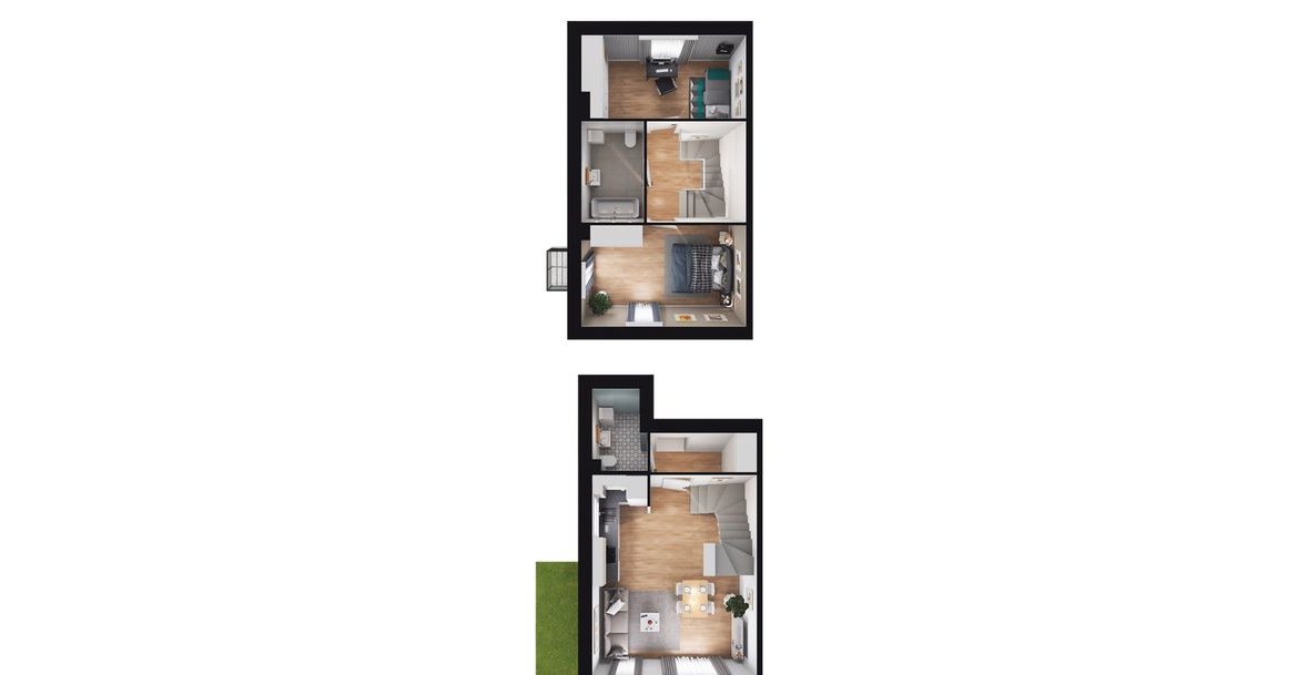 3-pokojowy dom 68m2 + ogródek Bezpośrednio