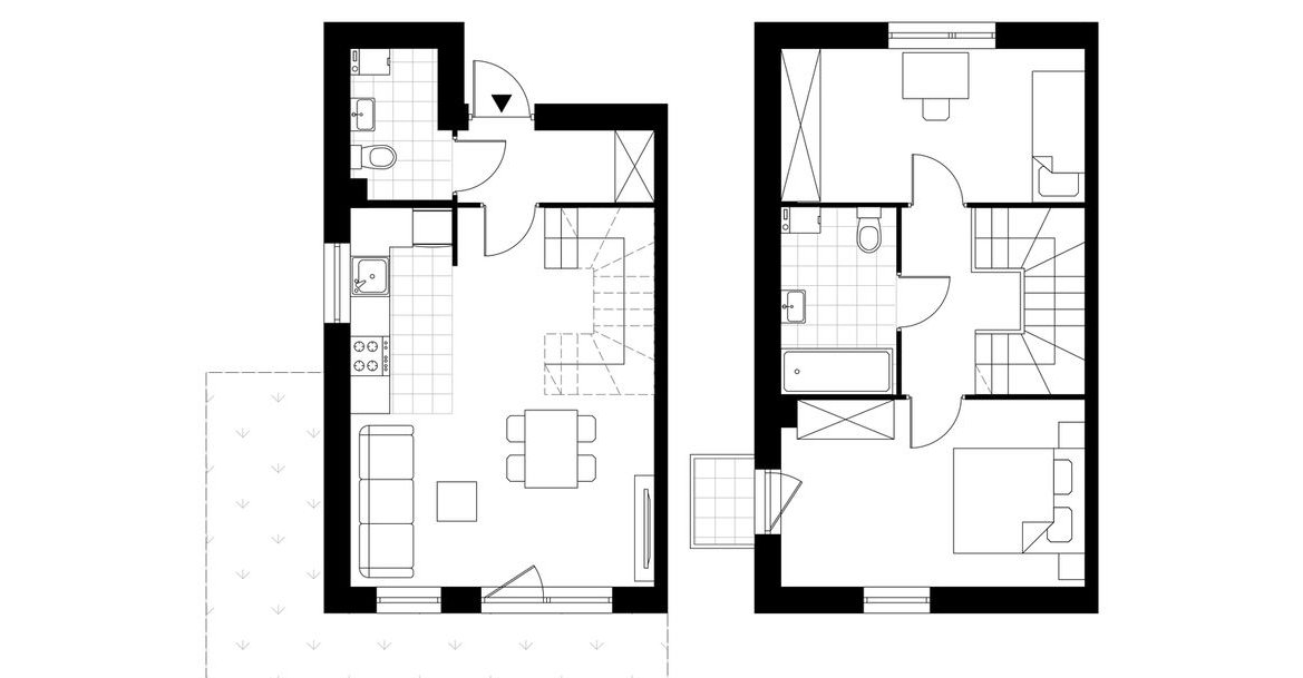 3-pokojowy dom 68m2 + ogródek Bezpośrednio