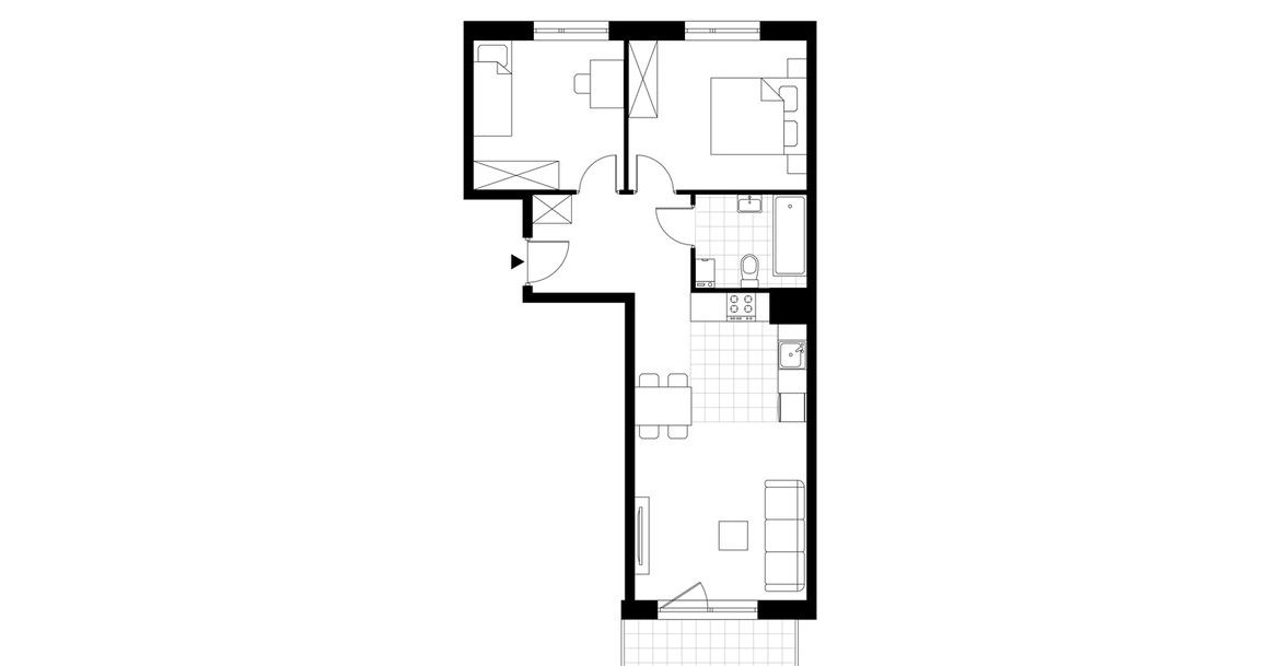 3-pokojowe mieszkanie 55m2 + balkon