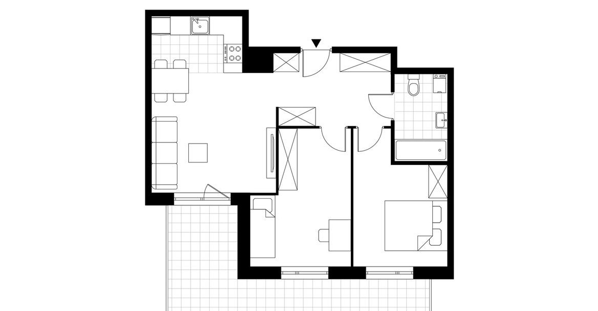 3-pokojowe mieszkanie 56m2 + balkon Bezpośrednio