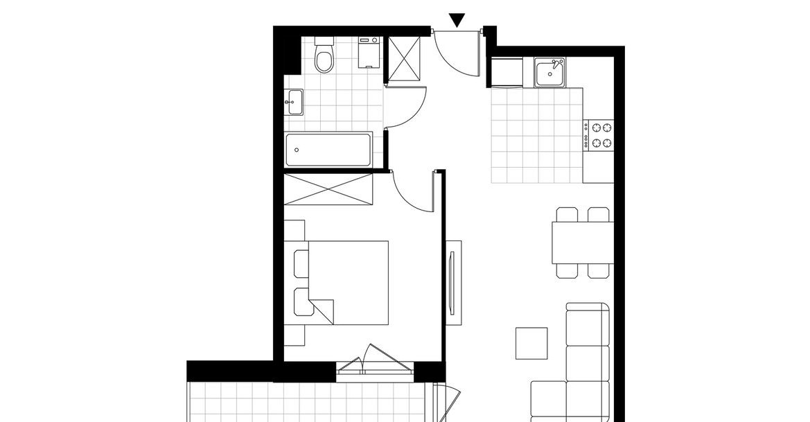 2-pokojowe mieszkanie 40m2 + balkon Bez Prowizji